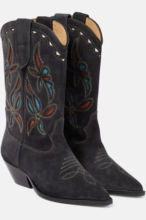 Isabel Marant Westernstiefel Duerto aus Veloursleder