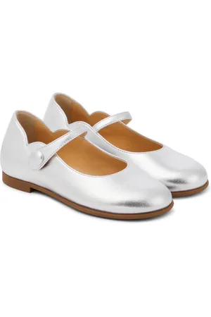 Christian Louboutin Ballerinas Melodie Chick aus Metallic-Leder