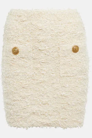 Balmain Minirock aus Bouclé