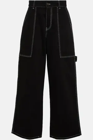 Stella McCartney High-Rise Wide-Leg Jeans