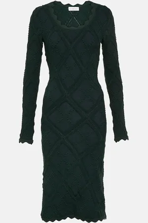 Burberry Midikleid Aran aus einem Wollgemisch