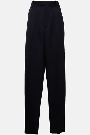 Bottega Veneta Gerade High-Rise-Hose aus Twill
