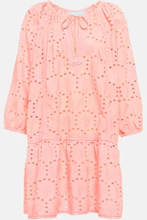 Melissa Odabash Bestickter Kaftan Ashley aus Baumwolle
