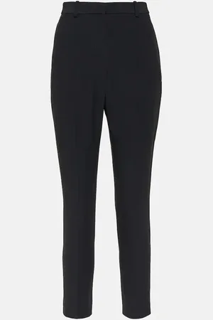 Alexander McQueen High-Rise-Hose aus Crêpe