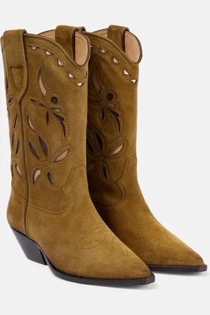 Isabel Marant Westernstiefel Duerto aus Veloursleder