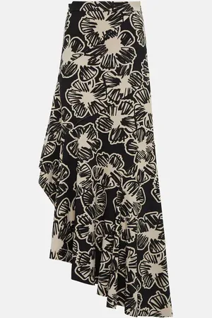 Max Mara Bedruckter Maxirock