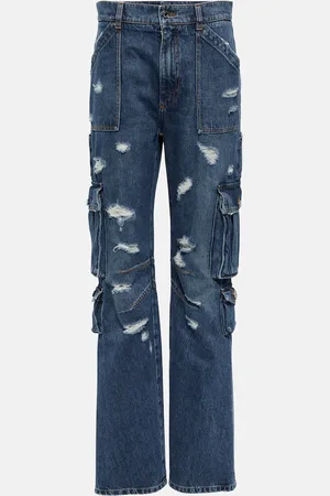 Dolce & Gabbana High-Rise Cargohose aus Denim