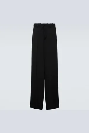 Balenciaga Weite Hose aus Wolle