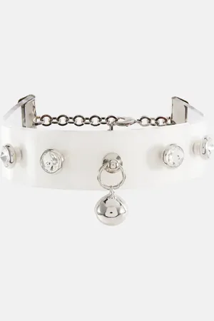 Alessandra Rich Choker mit Kristallen