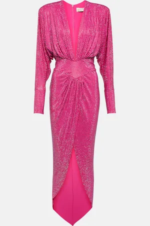 ALEXANDRE VAUTHIER Maxikleid mit Kristallen