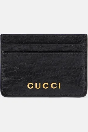 Gucci Kartenetui Script aus Leder