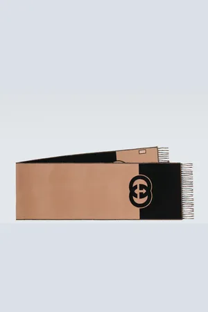 Gucci Schal Interlocking G aus Wolle und Kaschmir