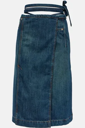 Sportmax Wickelrock aus Denim