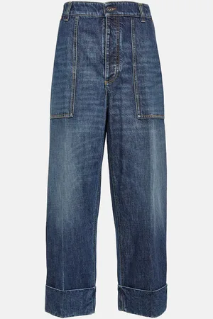 Bottega Veneta High-Rise Wide-Leg Jeans
