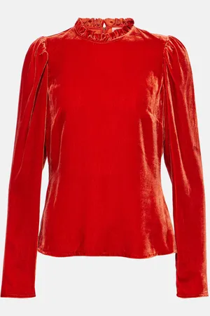 ULLA JOHNSON Bluse Mariene aus Samt