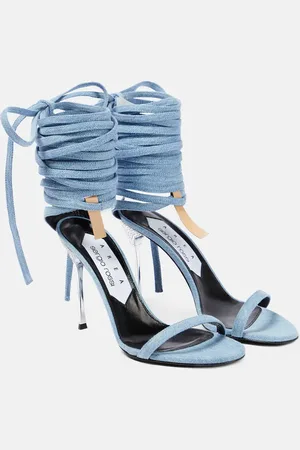 AREA Sandalen aus Denim