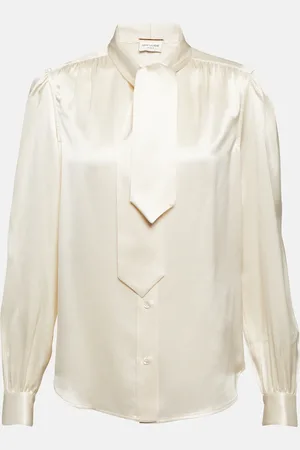 Saint Laurent Bluse aus Seidensatin