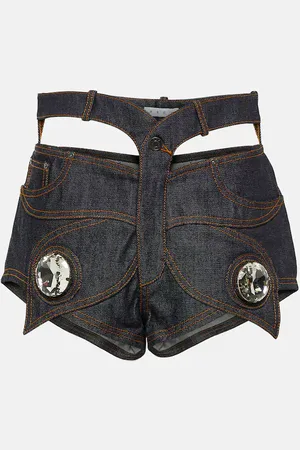 AREA Verzierte Jeansshorts