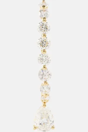 Anita Einzelner Ohrring aus 18kt Gelbgold mit Diamanten