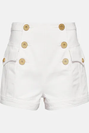 Balmain High-Rise Jeansshorts