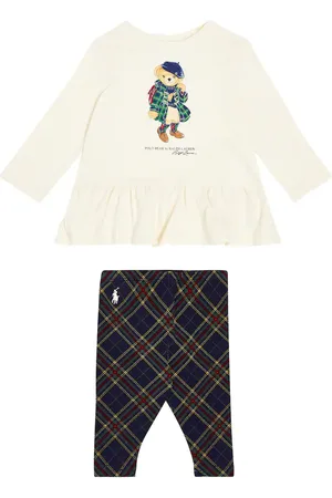 Ralph Lauren Baby Set Polo Bear aus Top und Leggings