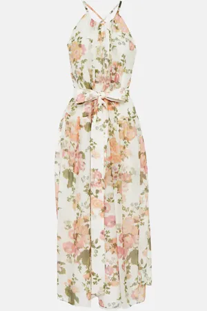 Erdem Midikleid Zinnia aus Baumwolle und Seide