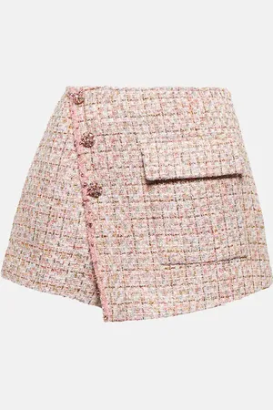 Self-Portrait High-Rise Shorts aus Tweed