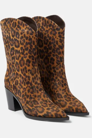 Gianvito Rossi Westernstiefel Denver aus Veloursleder
