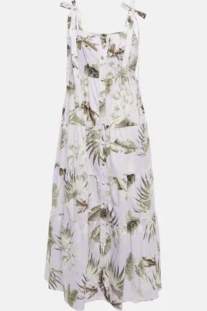 Erdem Midikleid Georgiana aus Baumwolle und Seide