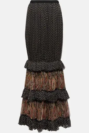 Etro Bedruckter Maxirock aus Seide