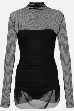 Norma Kamali Minikleid aus Mesh