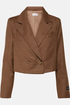 AG Jeans X EmRata Cropped-Blazer Berlin aus Wolle