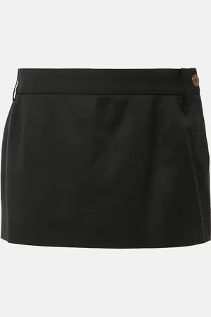 Vivienne Westwood Low-Rise-Minirock aus Wolle