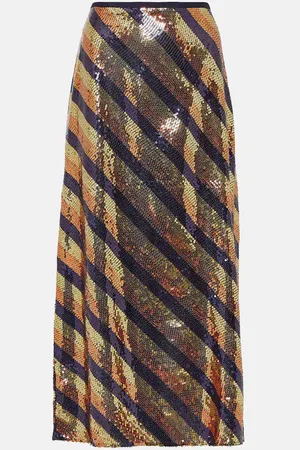 RIXO London Midirock Kelly mit Pailletten