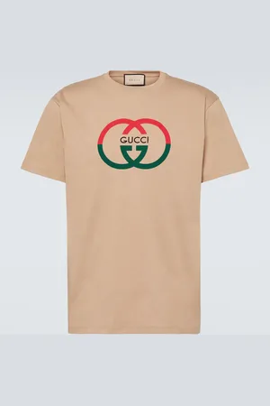 Gucci T-Shirt Interlocking G aus Baumwoll-Jersey