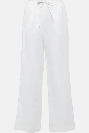 ASCENO Gerade Hose Aurelia aus Leinen