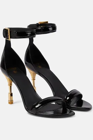 Balmain Sandalen Moneta aus Lackleder