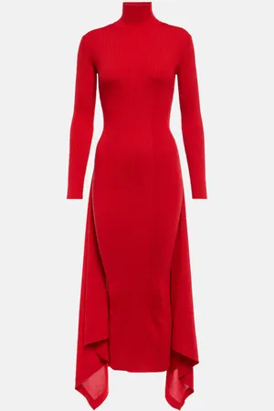 Alaïa Alaïa Midikleid aus Kaschmir und Seide