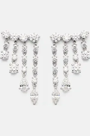 Anita Ohrringe Small aus 18kt Weißgold mit Diamanten