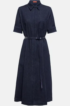 Altuzarra Midikleid Kieran aus Denim