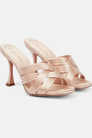 Aquazzura Pantoletten Oahu 95 aus Satin
