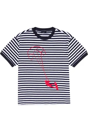Il gufo Bedrucktes T-Shirt aus Baumwoll-Jersey