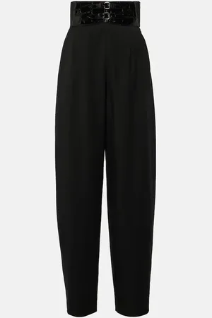 Alaïa Alaïa Weite High-Rise-Hose aus Wolle
