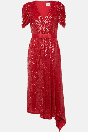 Erdem Asymetrisches Midikleid mit Pailletten