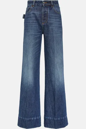 Bottega Veneta High-Rise Wide-Leg Jeans