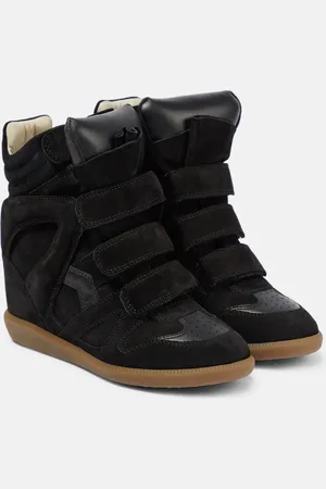 Isabel Marant Wedge-Sneakers Bekett aus Veloursleder