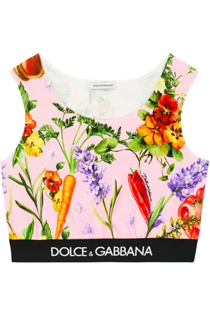 Dolce & Gabbana Cropped-Top aus einem Baumwollgemisch