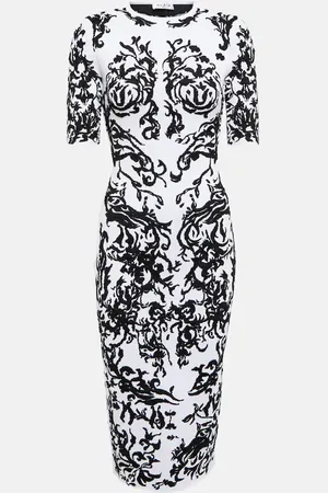 Alaïa Alaïa Bedrucktes Midikleid Calligraphy