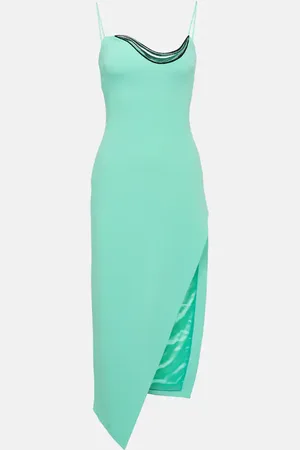 DAVID KOMA Verziertes Midikleid