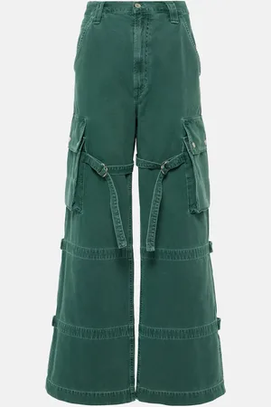 AGOLDE Mid-Rise Wide-Leg Jeans Vivian Strap
